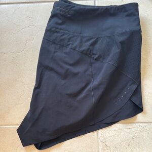 Athleta Black Athletic Shorts with Streamlined Design and Wide Waistband